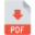 Red icon with white Adobe PDF logo representing a PDF download.
